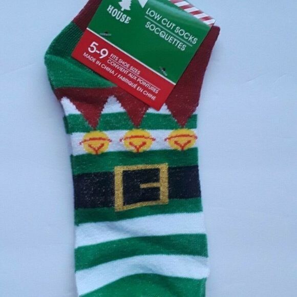 Christmas‎ House Women's Christmas Elf Socks. Fits - Picture 1 of 8